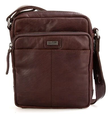 SPIKES & SPARROW Bronco Crossover Umhängetasche Tasche Dark Brown dunkelbraun