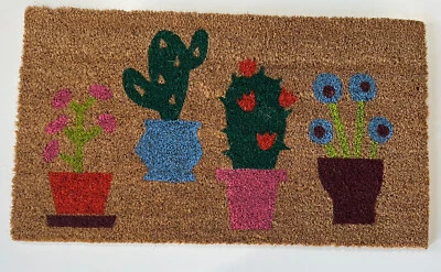 IKEA Alfombrilla Puerta Interior Natural, Floral 1' 4" x 2' 4" Gangbro Nuevo Foto 1 de 4