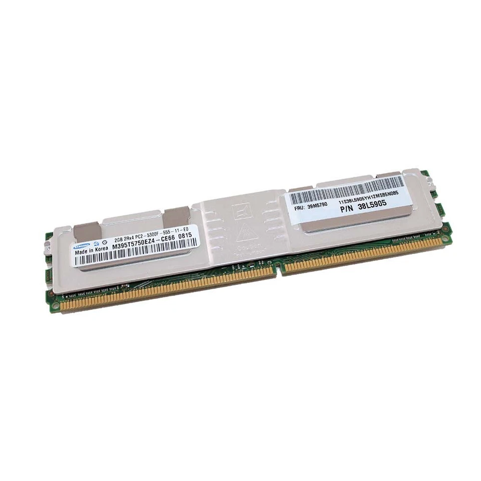 2GB DIMM 2Rx4 DDR2 PC2-5300 667MHz (240 Pin) (ECC) Memory for Server - 39M5790 - Image 1 of 1