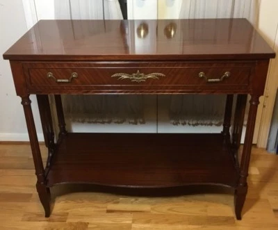 Mesa auxiliar consola escritorio Rway Northern Furniture Company of Sheboygan Art Caoba Foto 1 de 4