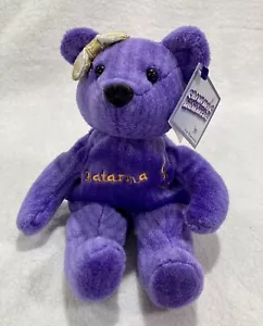 Salvinos Bammers lila Katarina Witt Eisläufer Plüschtier Teddybär 1999 9 Zoll - Bild 1 von 6