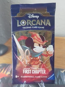 1x Disney Lorcana: 1 The First Chapter New Factory Sealed Pack - Picture 1 of 5