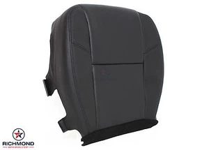 Cubierta de asiento de cuero perforada inferior perforada para conductor Chevy Tahoe Suburban LTZ 09-14 negra - Imagen 1 de 12