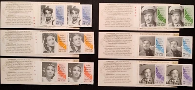 Folleto de sellos de México MNH 1993 actores de cine ROMPEX mirar a fondo escanear combinar Foto 1 de 4