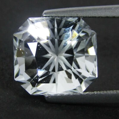Impresionante Topacio Blanco Natural 8.38Cts 11x10.8mm Colección Radiante Gema REF VDO Foto 1 de 4