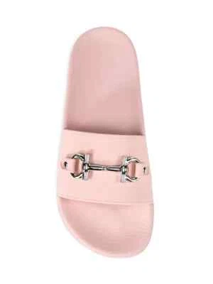 Salvatore Ferragamo PINK Groovy 11 Slide Sandals Size 8M *****$310*****NIB**** - Image 1 of 4