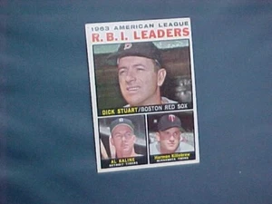 3 1964 Topps Baseball AL HR Leaders #10, RBI Leaders #12 & #8 Batting Leaders!!! - Picture 1 of 12