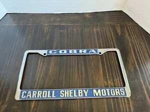 Carroll Shelby Motors Cobra License Plate Frame  - Picture 1 of 3