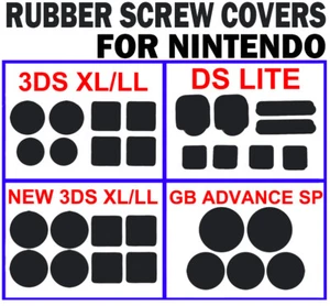 Schraubloch Gummi Staubabdeckung Stecker für Nintendo Neu/3DS/XL/LL/DS Lite/GBA SP/NDSL - Bild 1 von 7