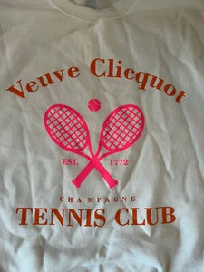 Gildan Tennis Crew Neck White Pullover Sweatshirt Cotton Size Medium NWOT - Picture 1 of 8