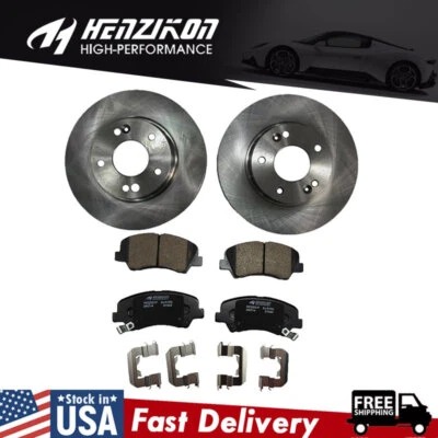 Rotores de disco delanteros y pastillas de freno para Hyundai Elantra Veloster Kia Forte5 Foto 1 de 4