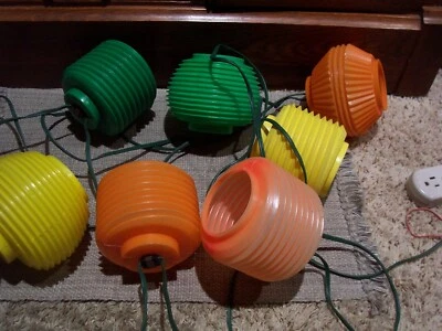 Винтажный фонарь выдувной пресс-формы патио, RV, Тики струнных инструментов огни необычной формы как есть - Изображение 1 из 4