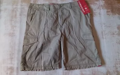 Nuevos Pantalones Cortos Unionbay Carga Para Hombre Talla 42 Cintura Flexible Tela Elástica Color Grano Foto 1 de 4