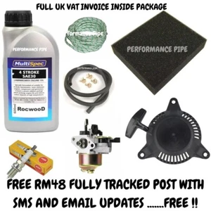 Honda GXH50 Service Kit fits engine on BELLE MIXER NGK Oil Filter Carb Recoil - Picture 1 of 4