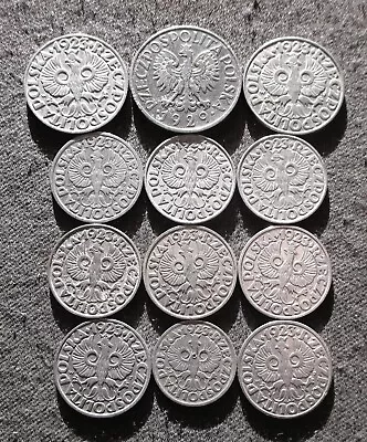 LOT OF TWELVE OLD COINS OF POLAND SECOND REPUBLIC  (II RZECZPOSPOLITA POLSKA) - Image 1 of 2
