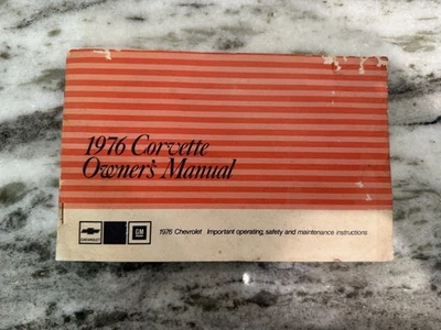 Chevrolet Corvette 1976 manual del propietario del auto/Chevy '76 'Vette manual del propietario Foto 1 de 2
