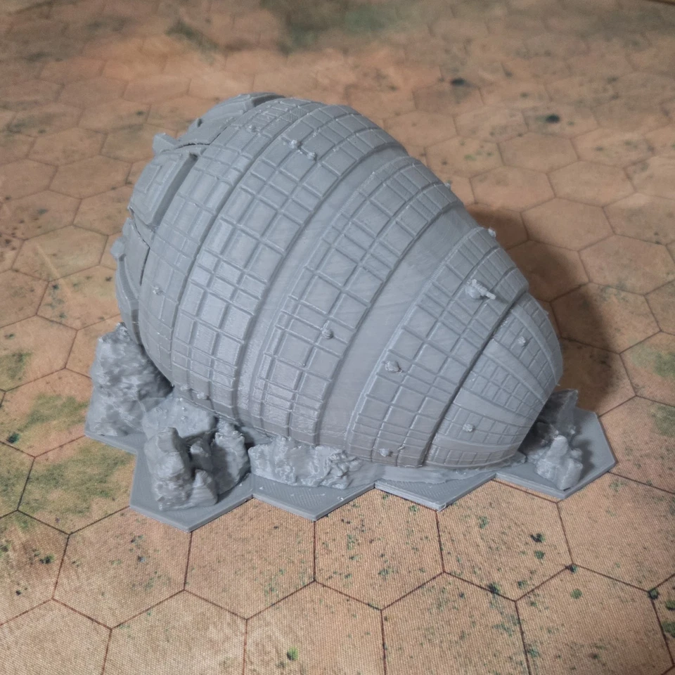 Battletech Terrain Crashed Overlord Dropship 地图比例 — 第 1/4 张图片