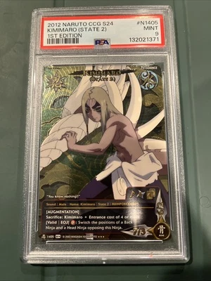 Kimimaro (State 2) N1405 1st Edition SR Card Naruto CCG Bandai Set 24 PSA 9 - Image 1 of 2