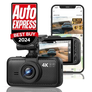 Dash Cam Front for Car 4K/2160P Dash Camera with 5G WiFi and Bluetooth - Picture 1 of 5