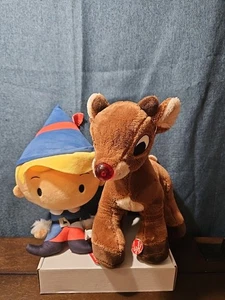 Rudolph the Red-Nosed Reindeer & Hermey the Elf Plush - Picture 1 of 24