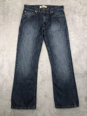 Levi's 527 Jeans Mens 33x32 Bootcut Blue Distressed Denim - Image 1 of 4