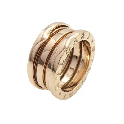BVLGARI 18k Rose Gold B.zero1 Ring 335928 Size 47 US 4 - Image 1 of 4