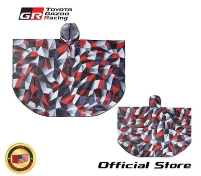 TOYOTA GAZOO Racing Rain Poncho (camouflage)  Free size TGRC-a065-02 - Image 1 of 4