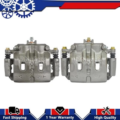 Pair Front Driver Passenger Brake Calipers Fits 2000 2001 2002 2003 INFINITI QX4 - Image 1 of 4