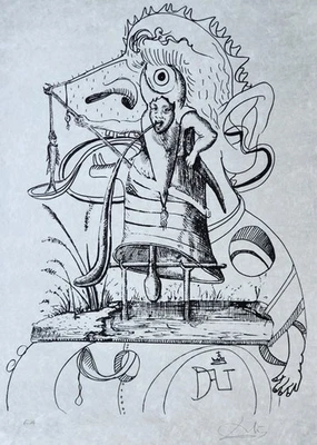 Salvador Dalí Les songes Pantagruel & Gargantua FIRMADO A MANO Edición Limitada Litografía Arte Foto 1 de 4