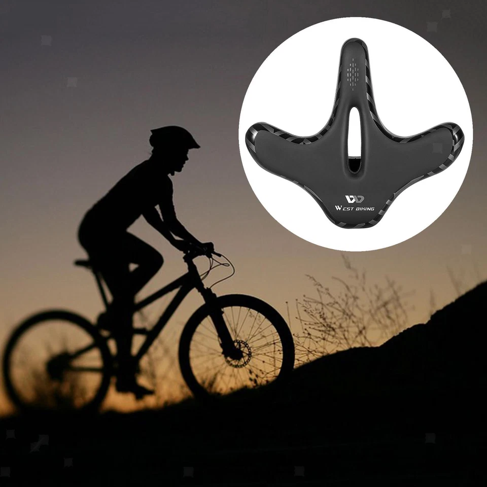 Komfortables Fahrradsitzkissen Stoßdämpfung Gepolstert Extra Breites - Bild 1 von 1