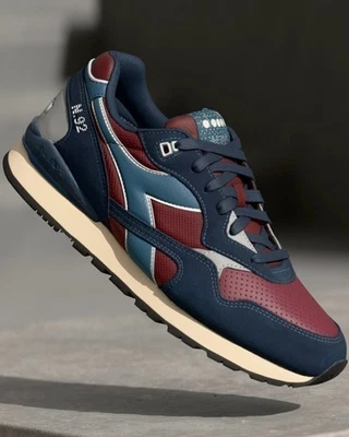 Sport Schuhe Sneakers HERREN Diadora T2 N.92 ADVANCE Roter Cabernet Lifestyle