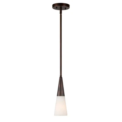 Forte Lighting 2179-01-32 Signature Mini Pendant Antique Bronze - Image 1 of 3