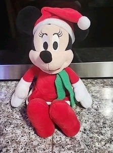 Peluche Minnie Mouse natalizio Disney 10"! Carino! - Foto 1 di 3
