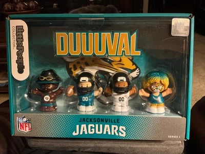 FISHER-PRICE Little People Jacksonville Jaguars 2.75" Collector Series - SEALED “New in Box”