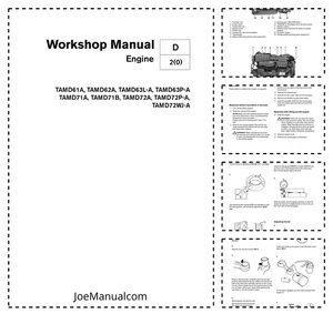 Volvo Penta TAMD61A TAMD62A TAMD63L A Marine Engines Workshop Manual PDF - Picture 1 of 1