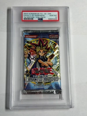 PSA 10 LOD Legacy of Darkness 1st Edition Sealed Booster Pack Yugioh - Image 1 of 3