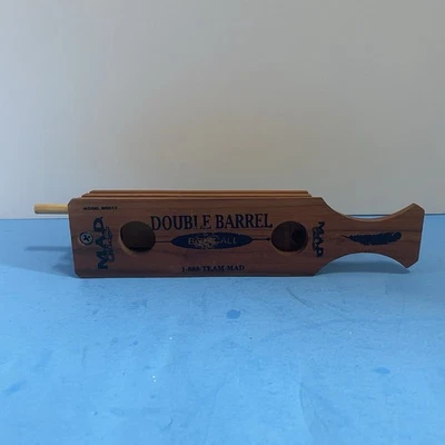 Mad Calls Double Barrel Turkey Box Call Wood MD317 Sounds Great - Image 1 of 4