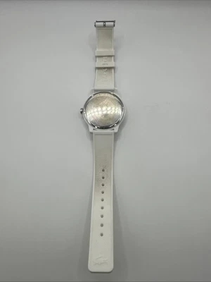 Lacoste Watch Unisex Silicone White Stainless Water Resistant 5 BAR Working - image 1 of 2