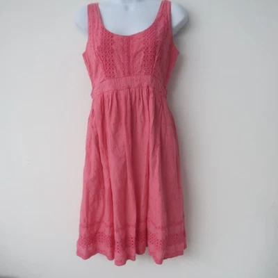 Delias Babydoll Dress Size 5 Pink Cotton Empire Waist Y2K Style Sundress - Image 1 of 4