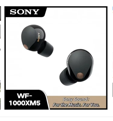 Sony WF 1000XM5 Truly Wireless Noise Canceling Earbuds - Black (KNEPC02K15) - Image 1 of 4