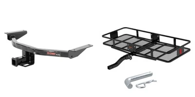 CURT Trailer Hitch + Cargo Carrier Basket Folding for 2016-2023 Mazda CX-9 - Image 1 of 4