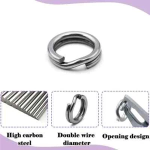 Premium Stainless Steel Split Rings Key Chain Links Loop Jewellery Craft Finding - Picture 1 of 60