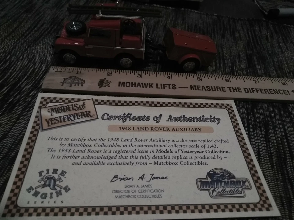 YFE02 MATCHBOX MODELS OF YESTERYEAR  1948 LAND ROVER AUXILIARY            - Image 1 of 4