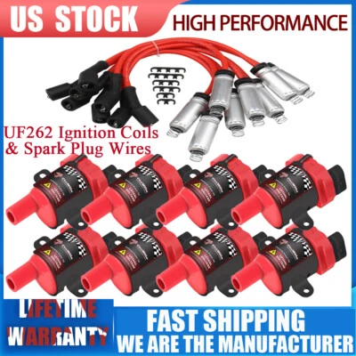 Cables de bujía de bobina de encendido para Chevy Silverado 1500 2500 GMC ESCALADE SIERRA Foto 1 de 4