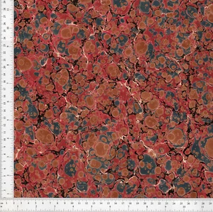 Hand Marbled Paper for Bookbinding and Restoration 48x67cm 19x26in Series f496 - Picture 1 of 1