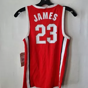 Lebron James Ohio State Jersey Replica  Youth's Medium Red Nike NWT  - Picture 1 of 10