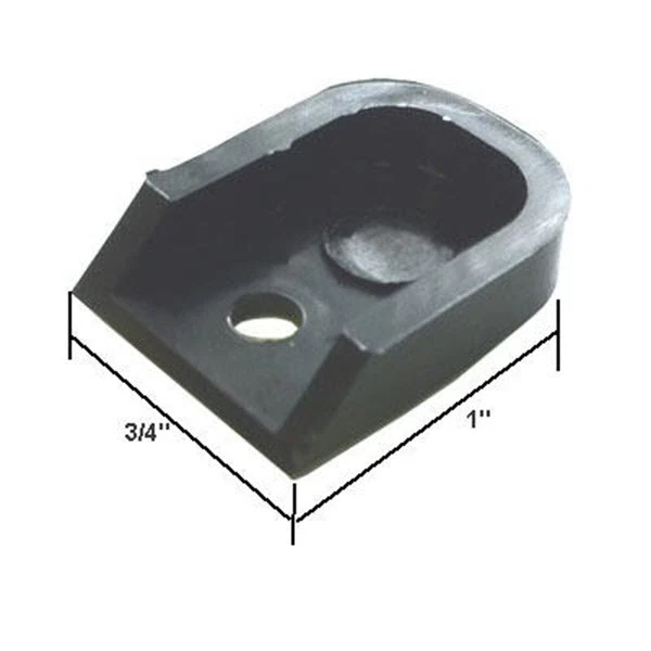 Tirador de dedo de plástico para puerta de ducha corredera - Paquete de 2 Foto 1 de 1