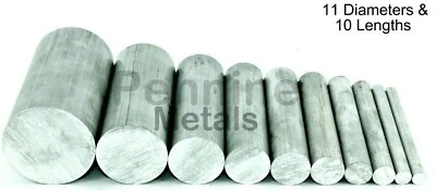 Aluminium ROUND Bar 6.0 - 50mm Ø Diameter UK Multi Metal Suppliers Bandsaw Cut