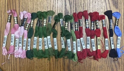 DMC 25 Embroidery Floss 22 Skeins Mouline Special Cotton Thread Variety - Image 1 of 4