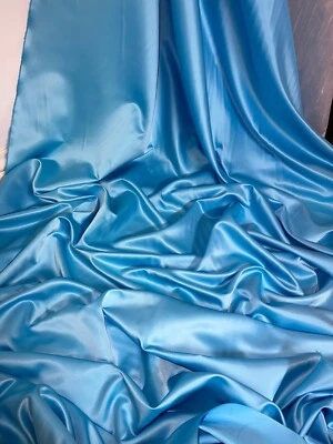 1 mtr turquoise quality bridal acetate satin dress fabric..45” wide (114cm)